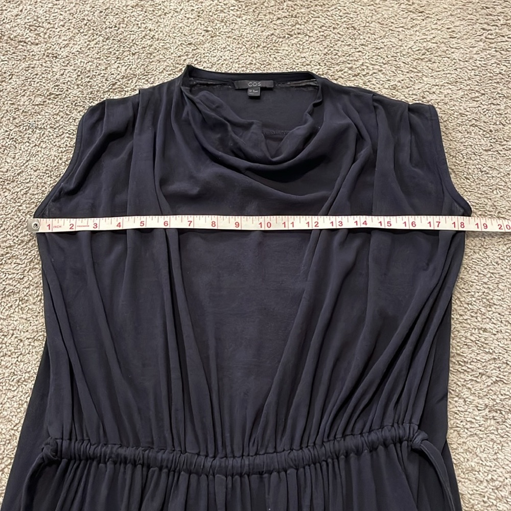 COS Cowl Neck Cotton Dress - Picture 9 of 10